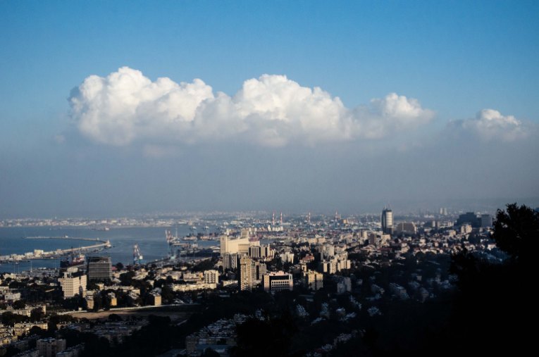 the view of Haifa - no, it's not a beautiful place